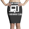 personalised your name caravan club funny gift Pencil Skirts
