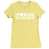 my heart physicist Ladies Fitted T-Shirt