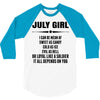 Super July Girl 3/4 Sleeve Shirt