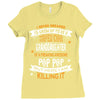 Super Cool Granddaughter Of A Freaking Awesome Pop Pop Ladies Fitted T-Shirt