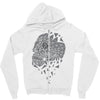 skull triangle Zipper Hoodie