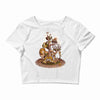 cat&rsquo;s menagerie Crop Top