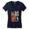 FLOCK OF BIRDS Women's V-Neck T-Shirt