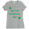 my first st patricks day Ladies Fitted T-Shirt