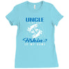Uncle is my Name Fishing Is My Game Ladies Fitted T-Shirt