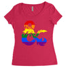 dungeons and dragons lgbtq Women's Triblend Scoop T-shirt
