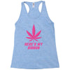 Support Breast Cancer Awareness With A Pink Cannabis Leaf Racerback Tank