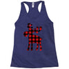 lumberjack reindeer Racerback Tank