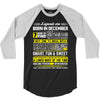 Legends Are Born In December 3/4 Sleeve Shirt