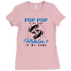 Pop Pop is my Name Fishing Is My Game Ladies Fitted T-Shirt