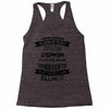 Super Cool Stepmom Of A Freaking Awesome Granddaughter Racerback Tank