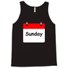 title of day of the week sunday day of the week Tank Top