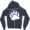 tiger paw sticker vinyl decal   wildcat claws print pet car window tru Zipper Hoodie