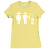 bla bla bla  fun shirt herrentag kult Ladies Fitted T-Shirt