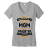 Super Cool Mom Of A Freaking Awesome Granddaughter Women's V-Neck T-Shirt