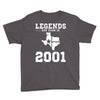 legends are born in 2001 hoodie 9 Youth Tee