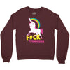 gay pride f#ck younicorn funny rude unicorn Crewneck Sweatshirt