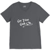 get your geek on white type tee V-Neck Tee