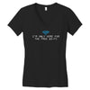 i'm only here for the wifi internet   coffee cafe web geeky tech guy t Women's V-Neck T-Shirt