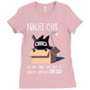 ninja cat Ladies Fitted T-Shirt