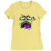 monster face Ladies Fitted T-Shirt