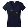 crazy rabbit lady Women's V-Neck T-Shirt