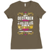 i am a december women Ladies Fitted T-Shirt
