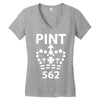 british pint funny Women's V-Neck T-Shirt