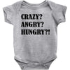 crazy angry hungry Baby Bodysuit