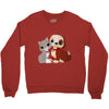 nice cat and dog Crewneck Sweatshirt