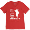 eat sleep battlefield 4, funny V-Neck Tee