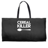 cereal killer Weekender Totes