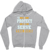 to protect and serve the rich Zipper Hoodie