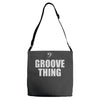 bass it's a groove thing Adjustable Strap Totes