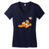 happy face Women's V-Neck T-Shirt
