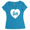 little mix logo heart Women's Triblend Scoop T-shirt