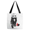 creepy doll trick or treat Tote Bags