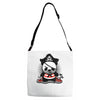 pirate panda Adjustable Strap Totes