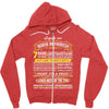 Legends Are Born In March Zipper Hoodie