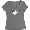 harmless little bunny Women's Triblend Scoop T-shirt