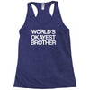 world's okayest brother Racerback Tank