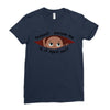 April Peeking Out Baby Boy Ladies Fitted T-Shirt