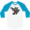 rocket vintage cartoon style 3/4 Sleeve Shirt