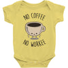 no coffee no workee Baby Bodysuit