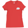 minimal typing bubble pocket tee Ladies Fitted T-Shirt