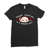January Peeking Out Asian Baby Boy Ladies Fitted T-Shirt
