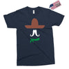 ladies sombrero  funny retro mexico mustache designer Exclusive T-shirt