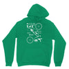 bicycle cyclopath bike hobby exploded Unisex Hoodie