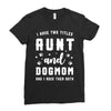 i have two titles aunt and dogmom and i rock them both Ladies Fitted T-Shirt
