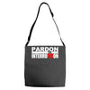 pardon the interruption Adjustable Strap Totes